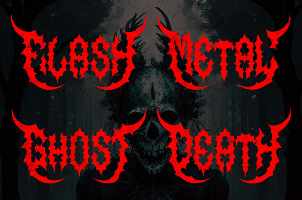 CRUSH – Simple Metal Font