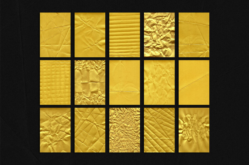 Gold Paper Textures: Sheets