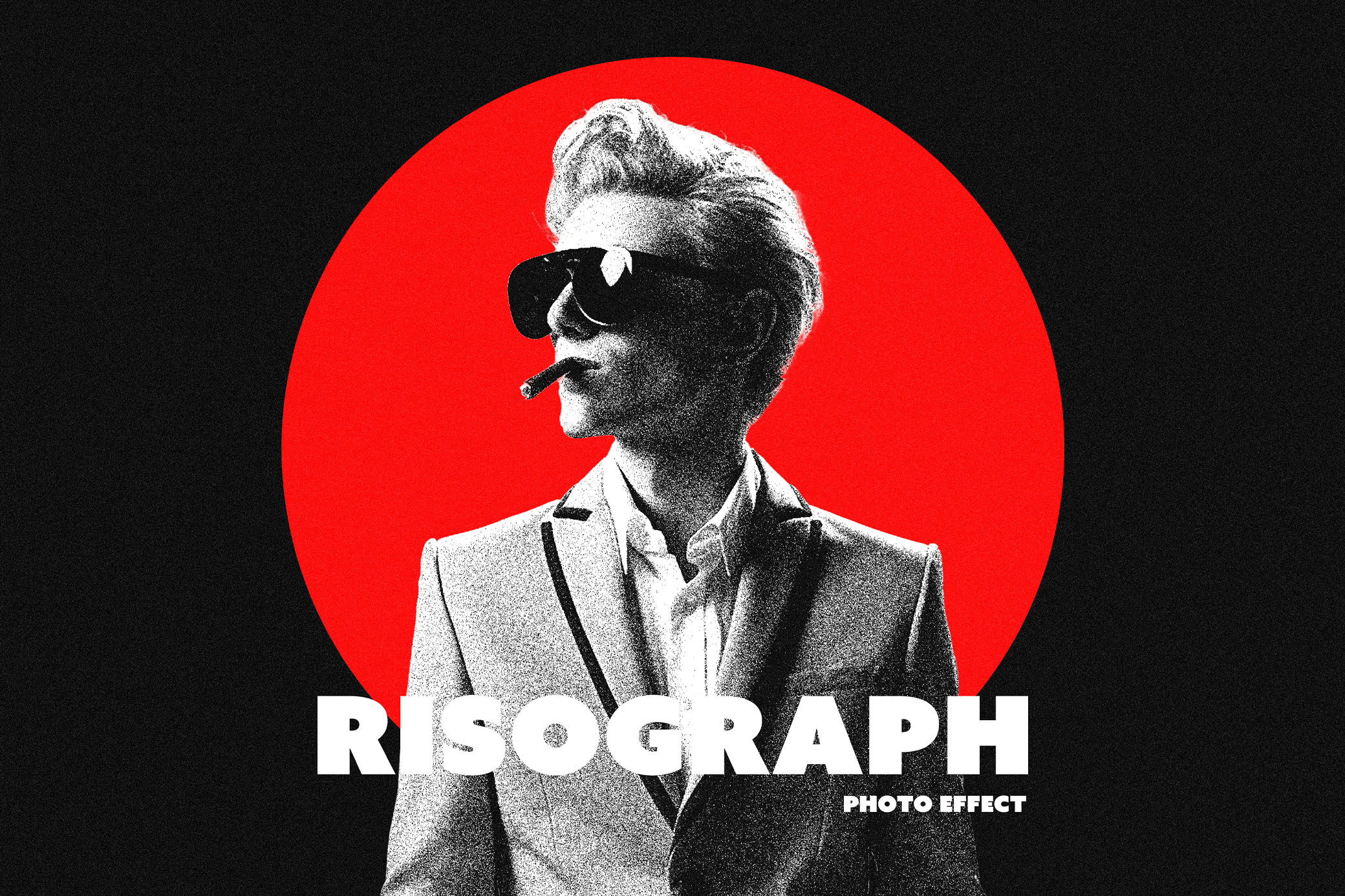 Grain Risograph Photo Effect for Posters