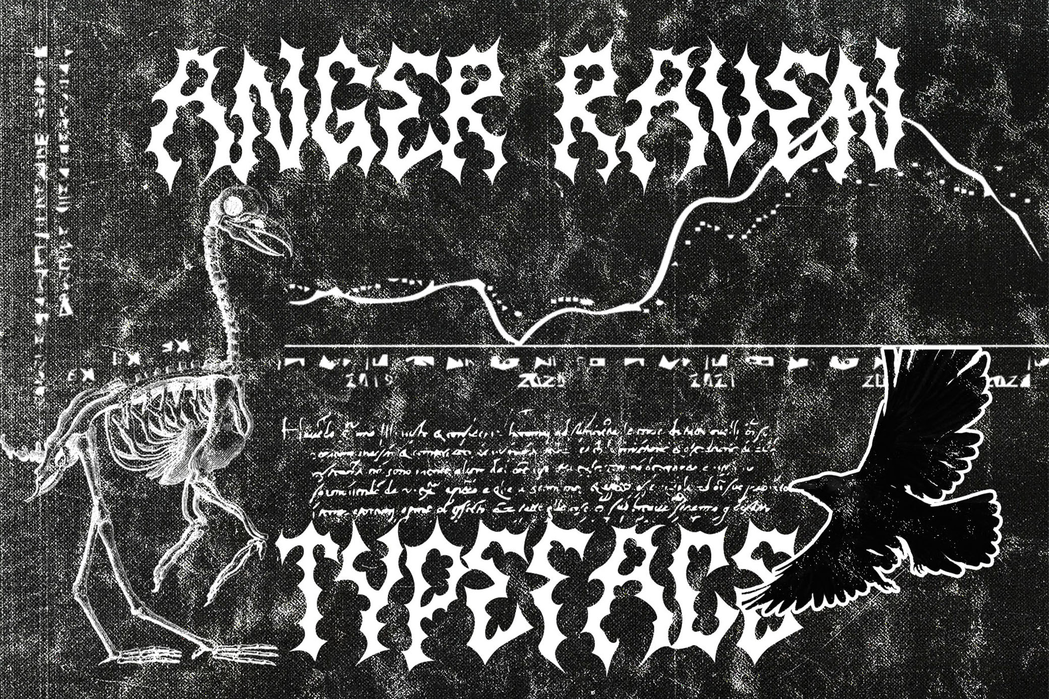 ANGER RAVEN – Death Metal Font