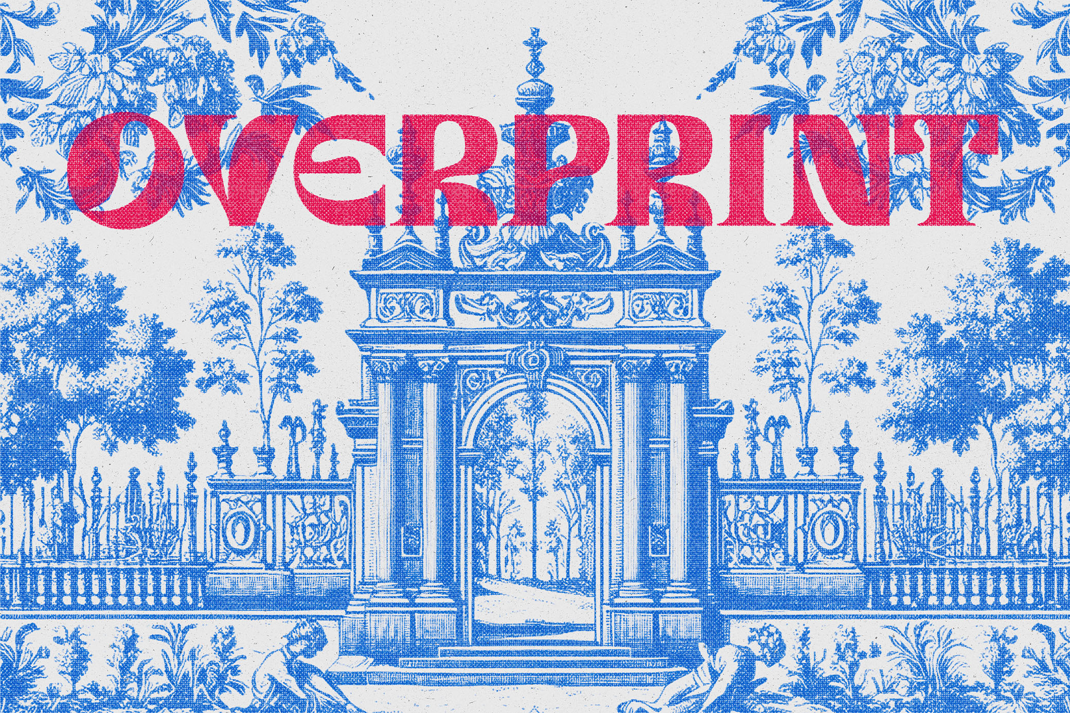 Overprint Photo Effect