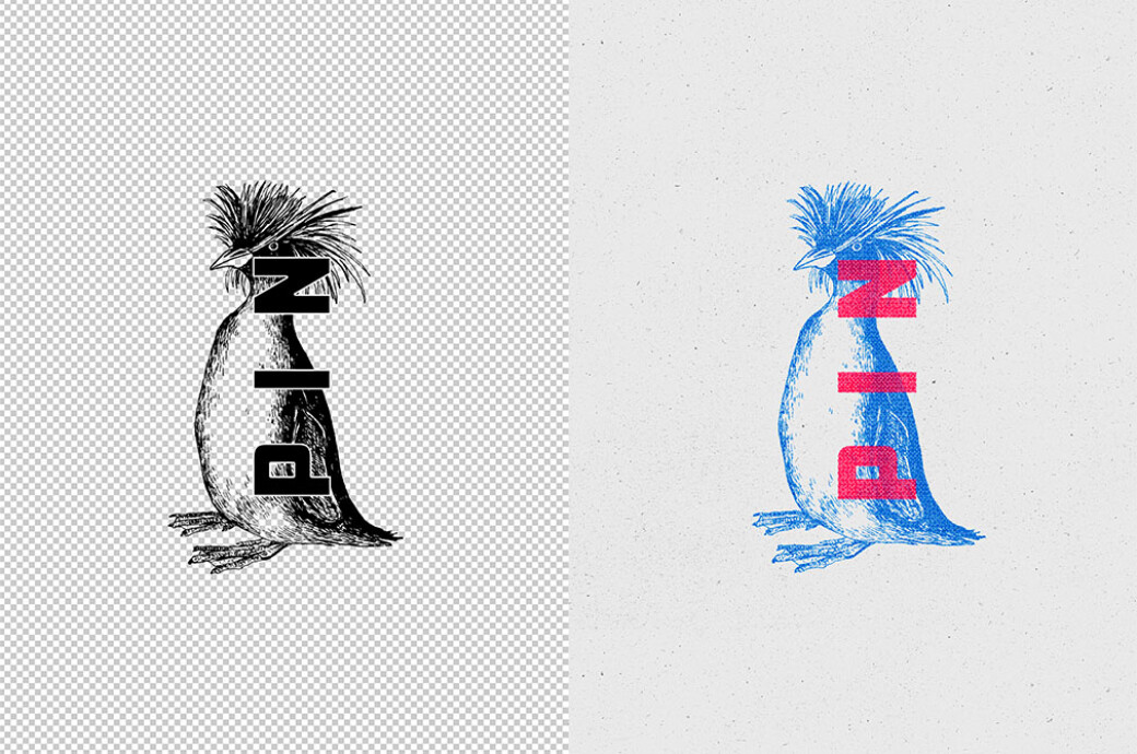 Overprint Photo Effect