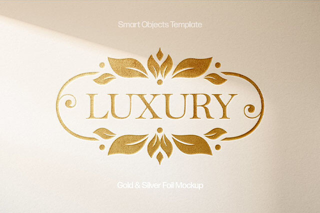 Deluxe Gold & Silver Foil Mockups