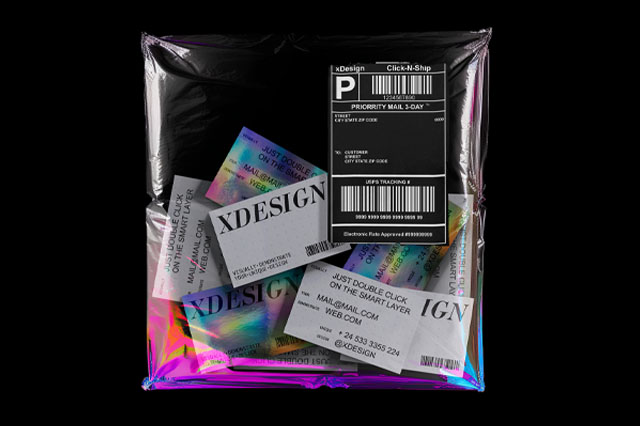 holographic card mockup Trading Card Mockups