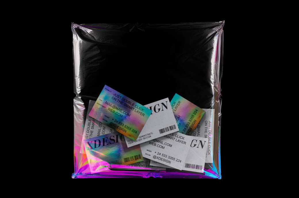 Holographic Brand Identity Mockup Vol.2