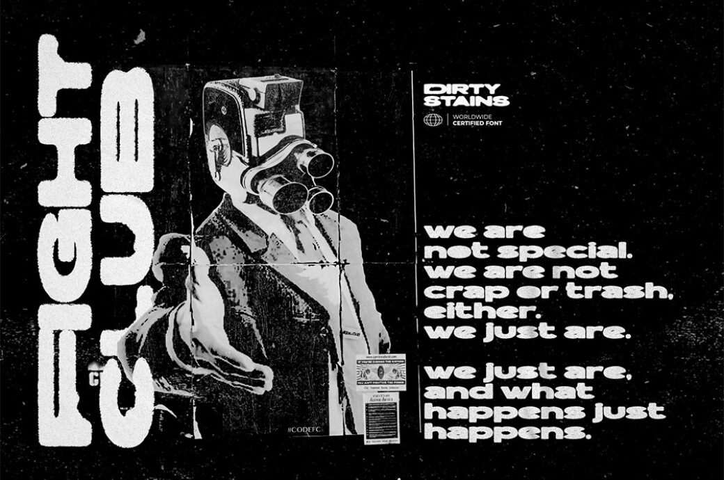 Dirty Stains — Ink Bleed Font