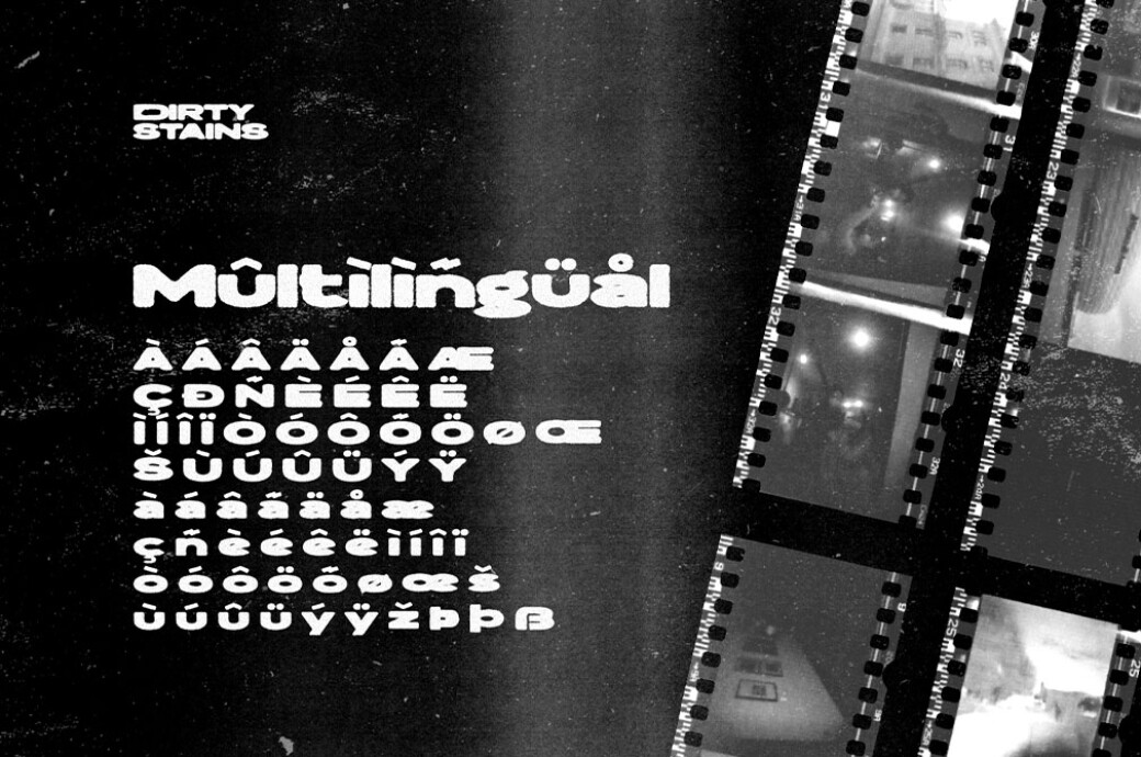 Dirty Stains — Ink Bleed Font