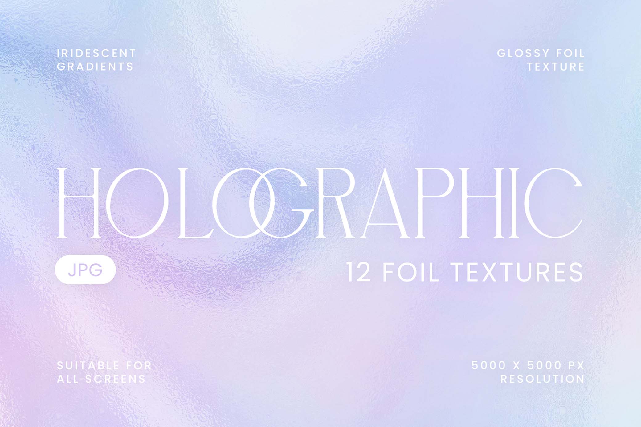 Foil Paper Holographic Texture Set