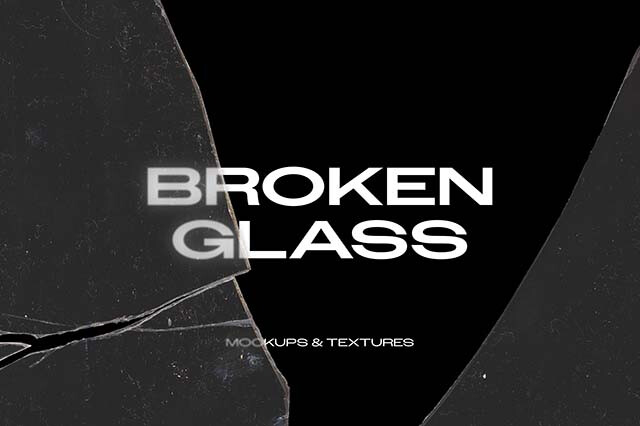 BROKEN GLASS Textures & Mockups Vol.3