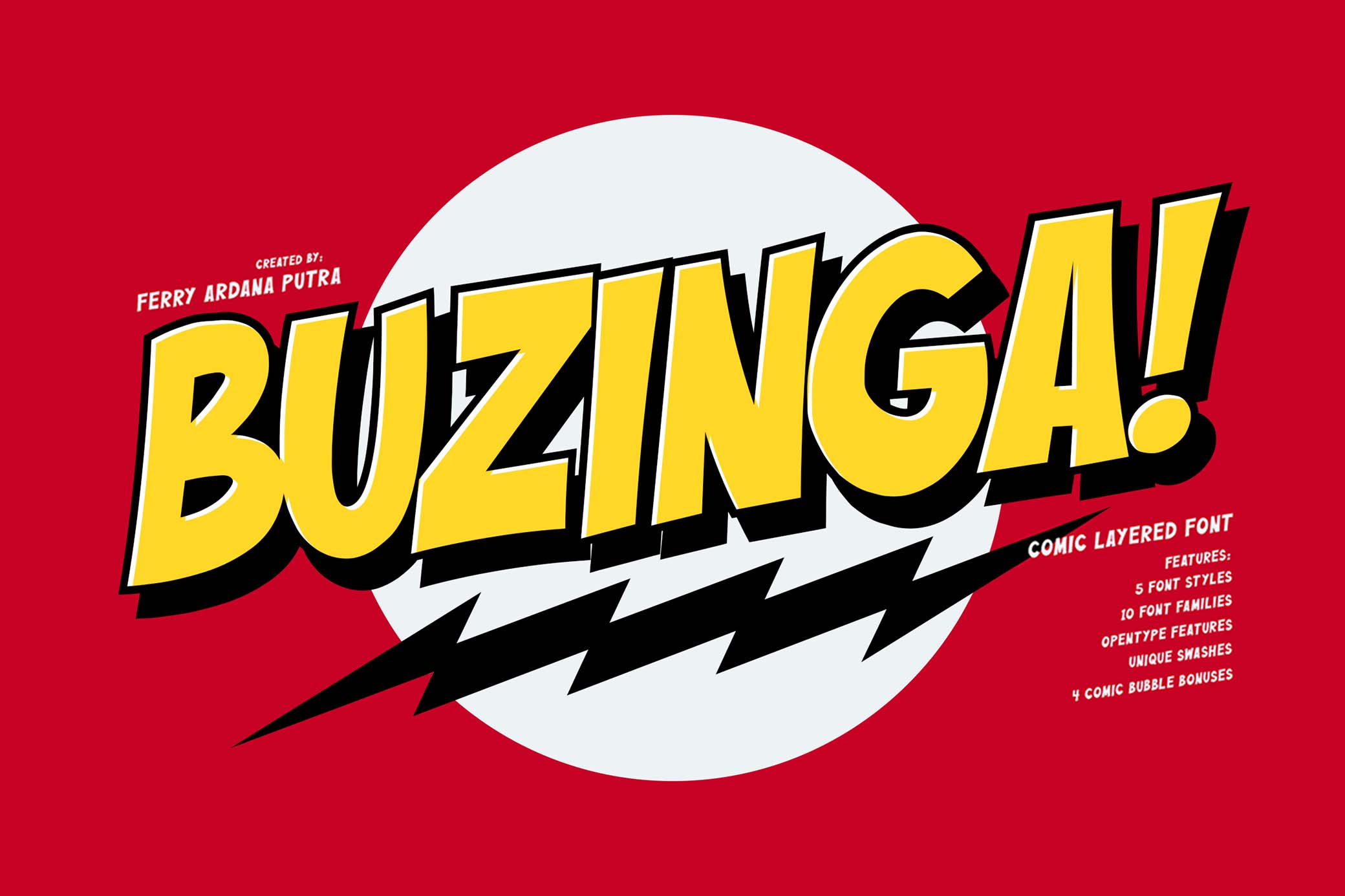 Buzinga! — Comic Layered Font