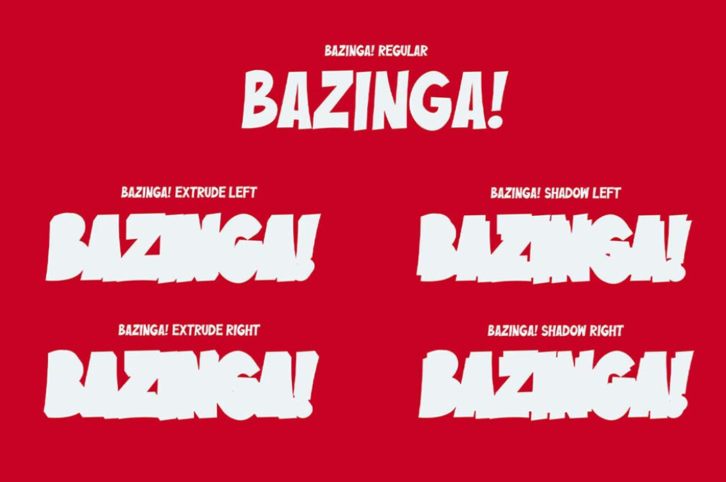 Buzinga! — Comic Layered Font