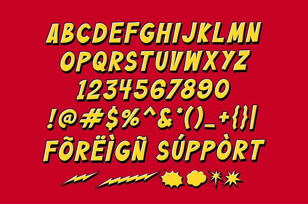 Buzinga! — Comic Layered Font