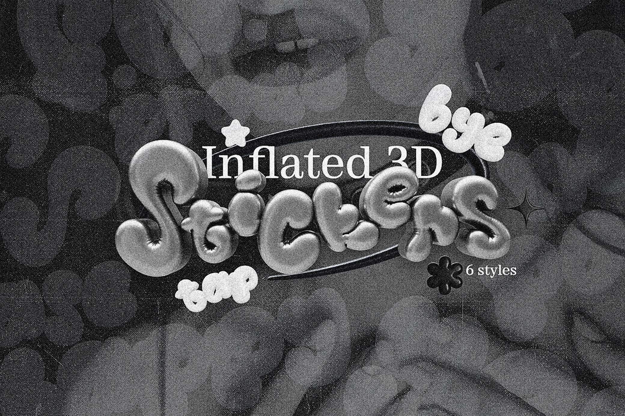 Inflated 3D Stickers
