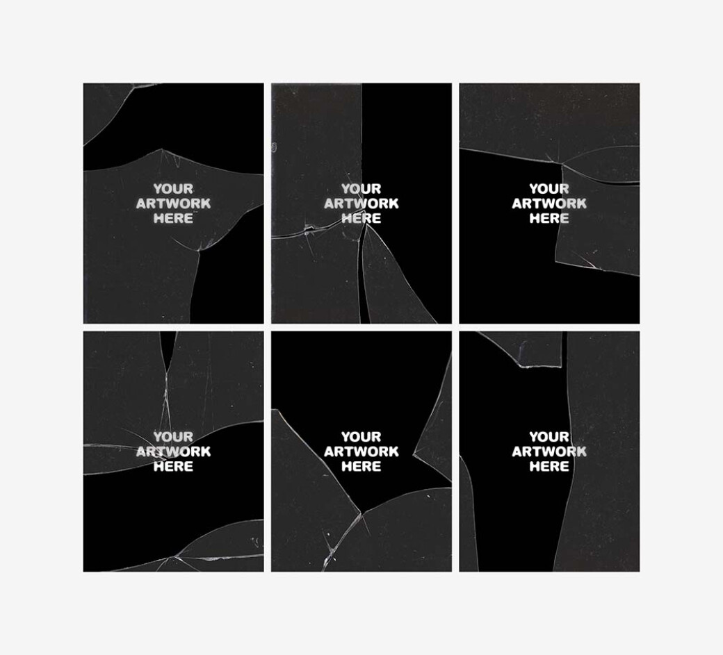 BROKEN GLASS Textures & Mockups Vol.2