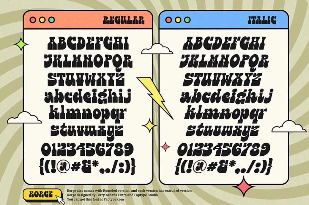 Korge — Bold Slab Font