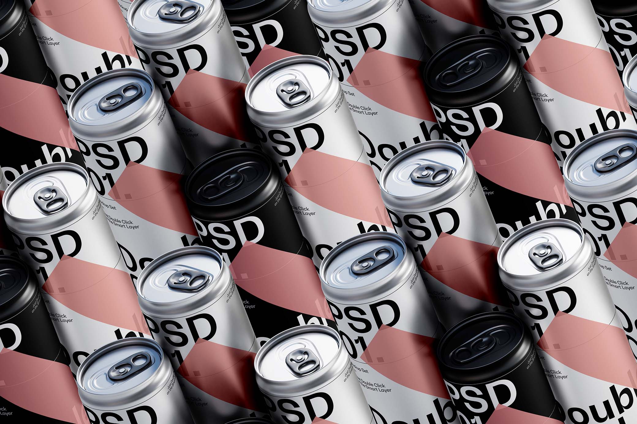 Metallic Soda Can Mockup Vol.3