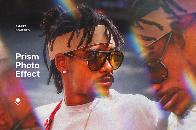 Prismatic Distortion Photo Effect