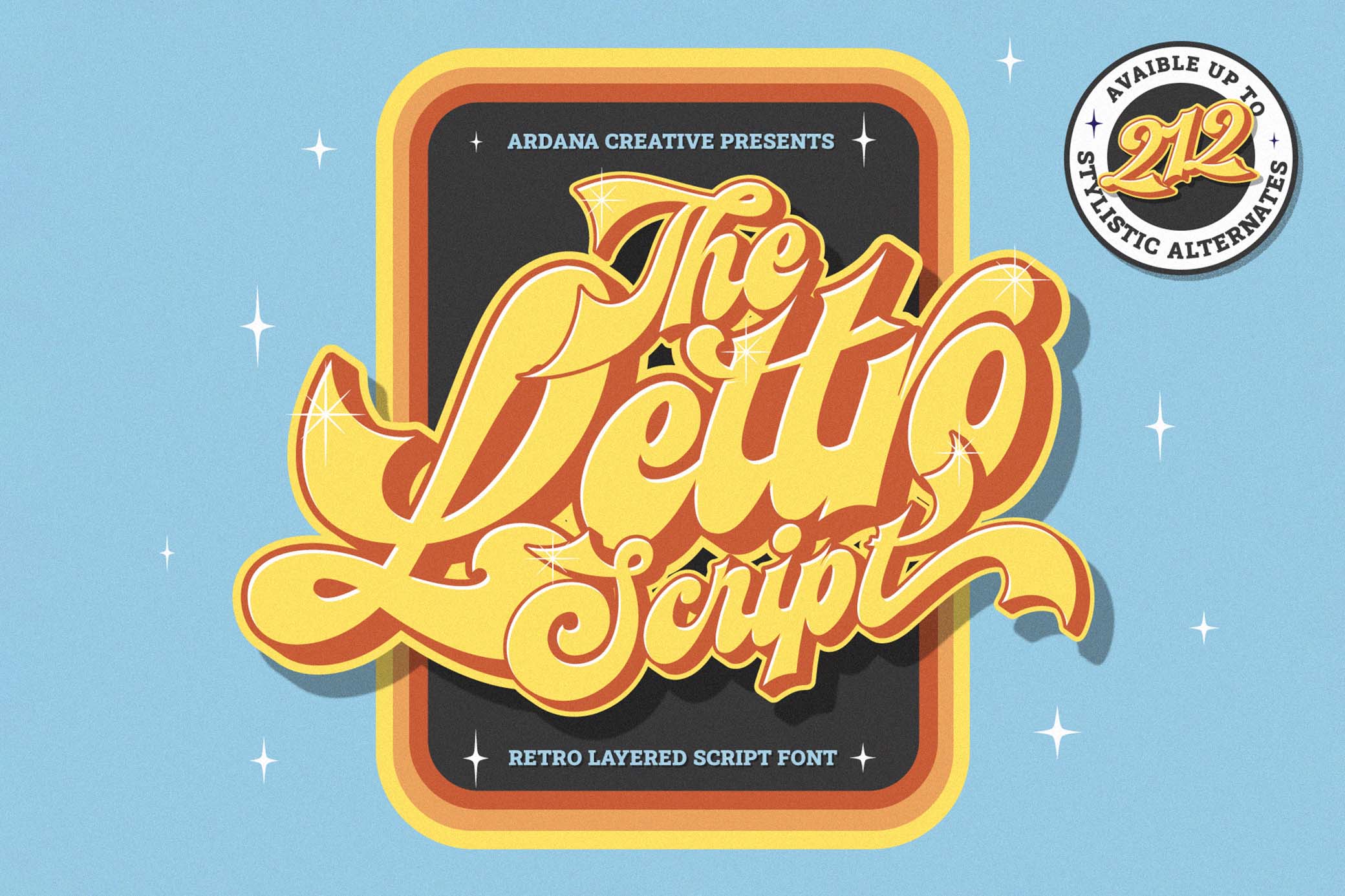Lettro — Retro Layered Script