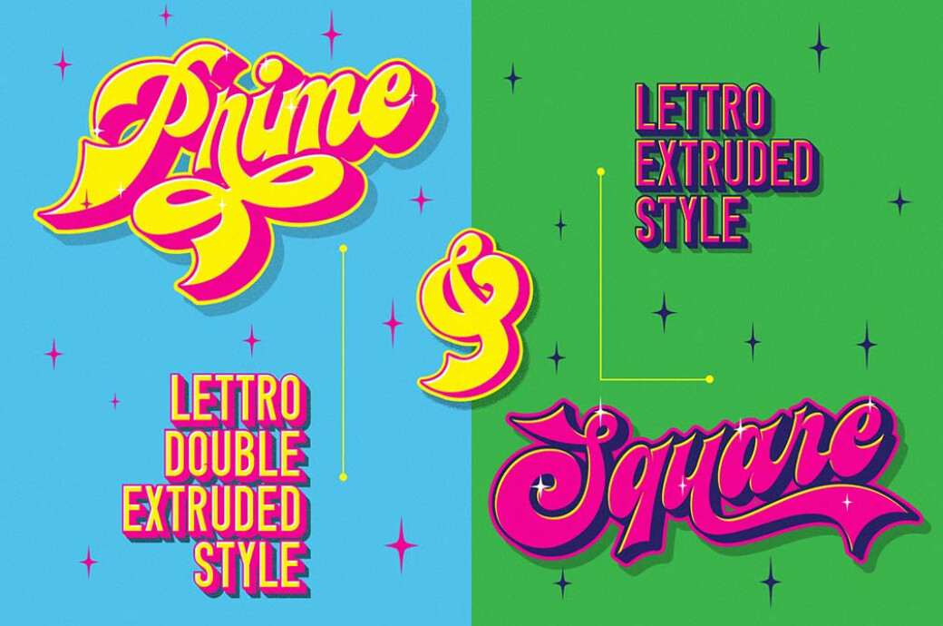 Lettro — Retro Layered Script