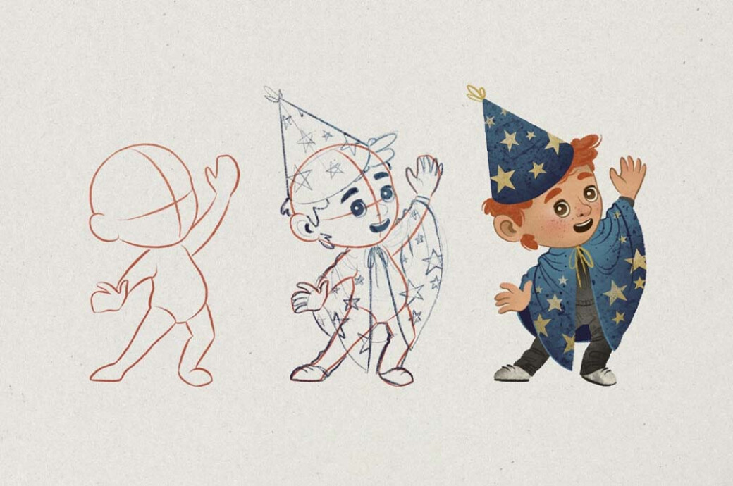 Stamp Procreate Brushes for Kids Character Design