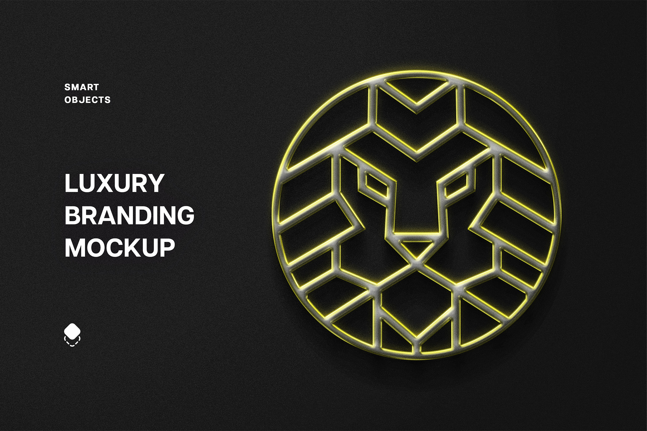 Luxury Gold Sign Logo Mockup