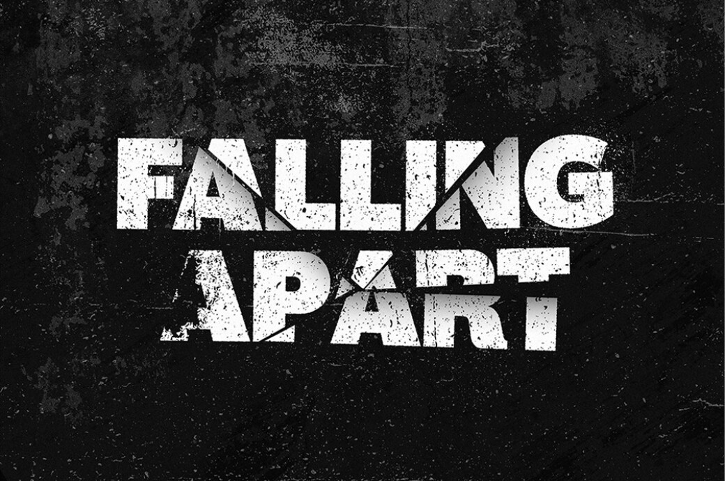 Broken Parts Text Effect