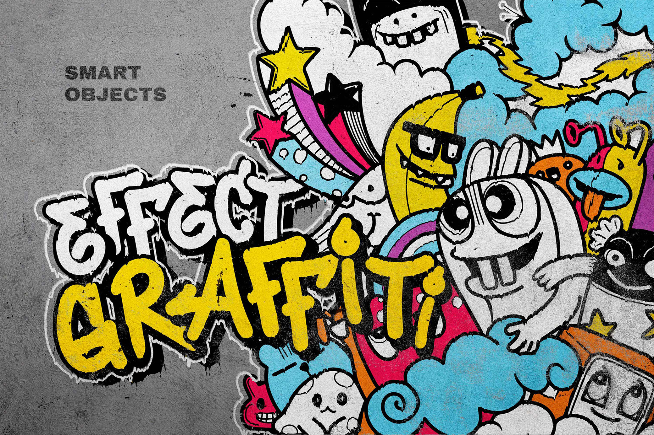 Street Graffiti Mockup