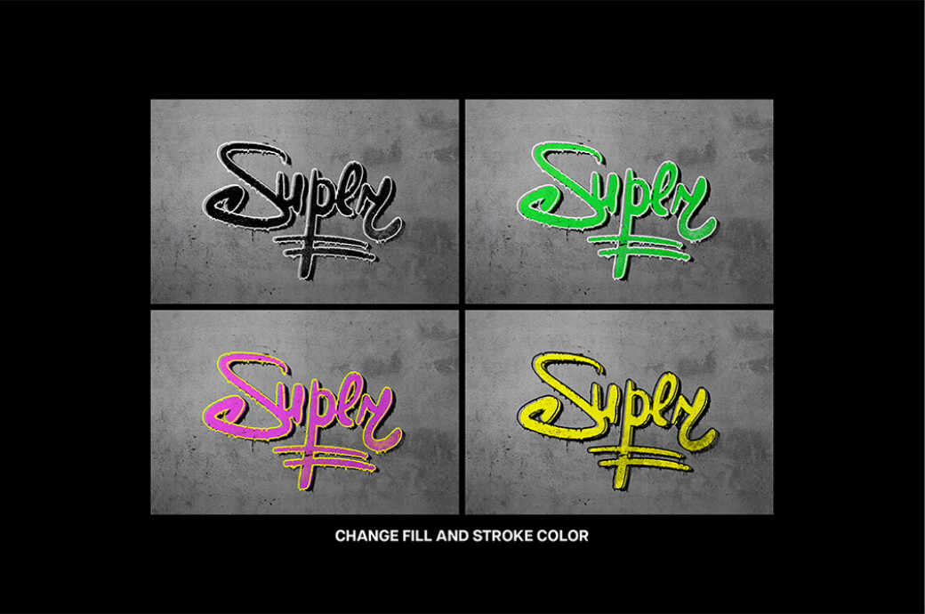 Street Graffiti Mockup