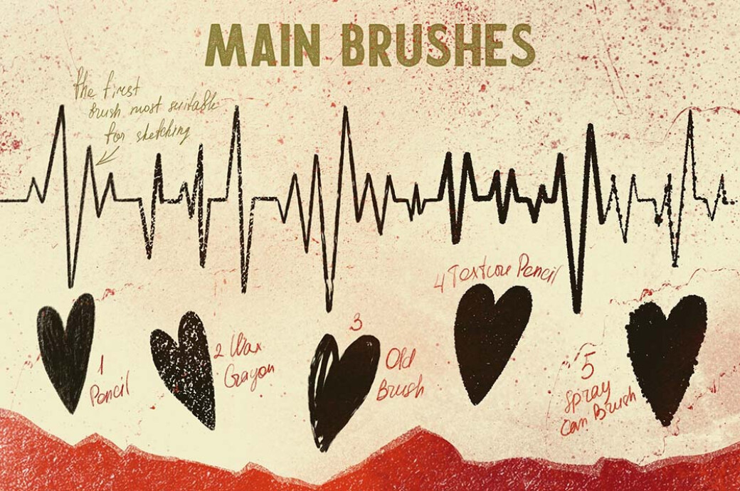 Vintage Texture Procreate Brushes