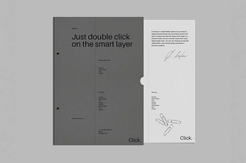 A4 Letterhead Brand Identity Mockup