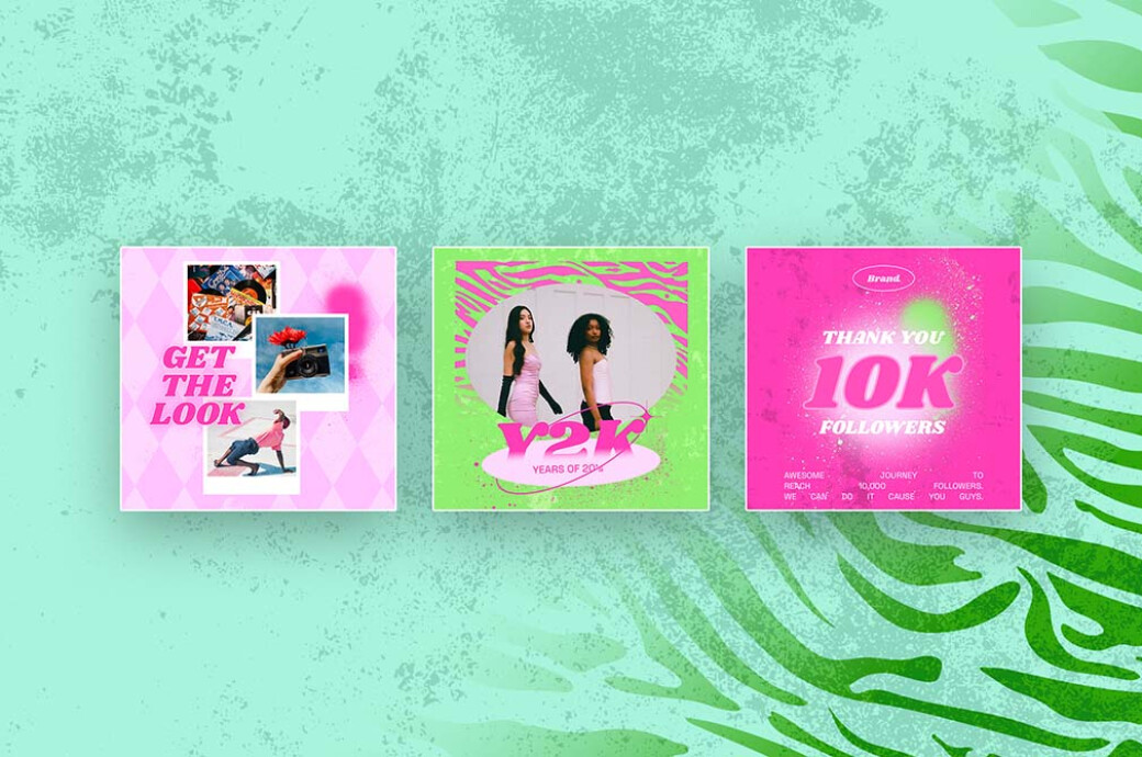Y2K Grunge Instagram Templates