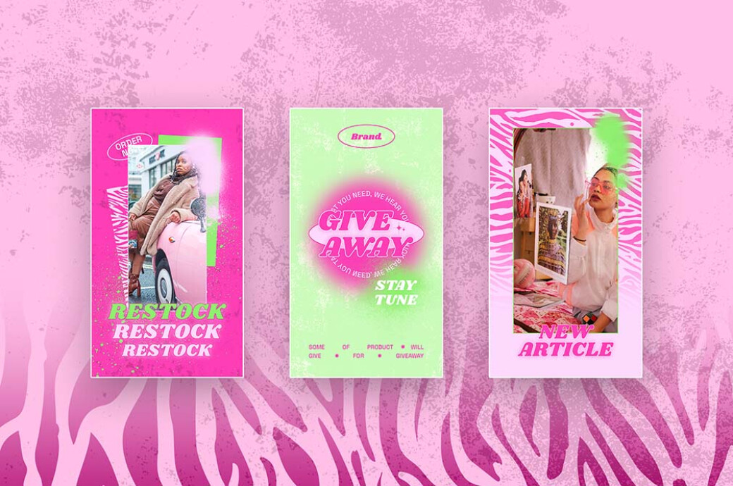 Y2K Grunge Instagram Templates