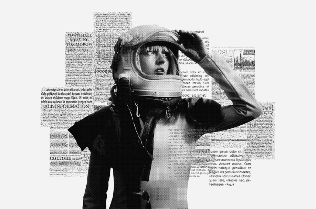 Newspaper Cutout Photo Effect