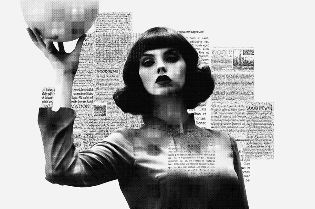 Newspaper Cutout Photo Effect