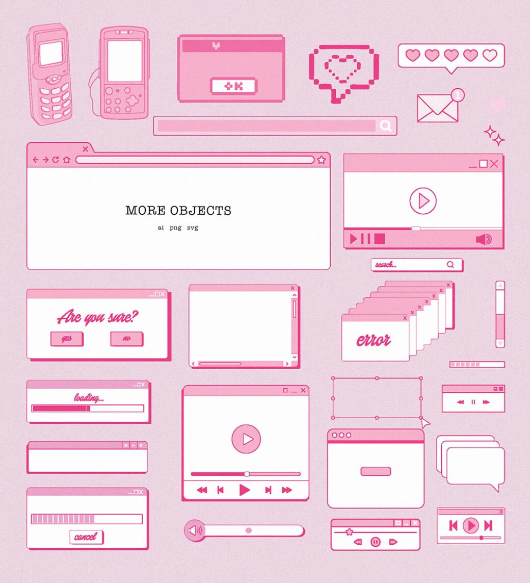 Barbiecore Graphic Pack