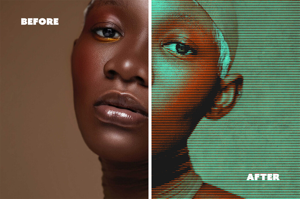 Acid Halftones Photo Effect