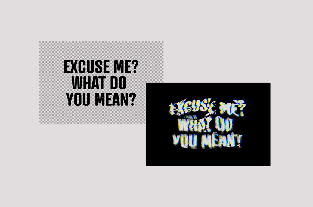 Distortion Text Effect