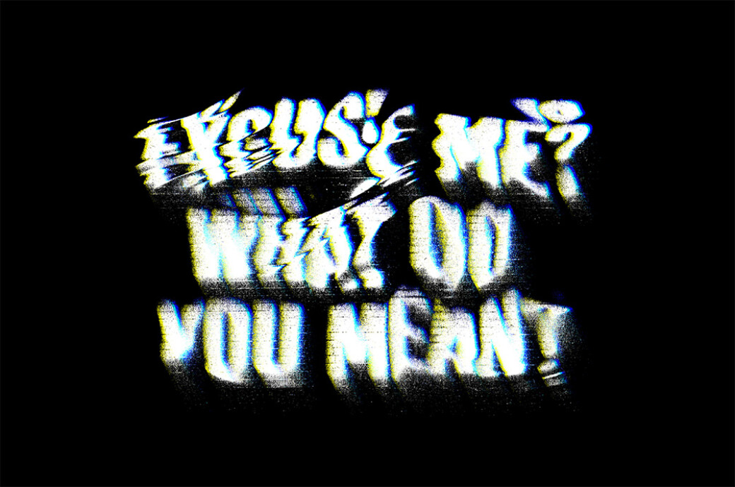 Distortion Text Effect