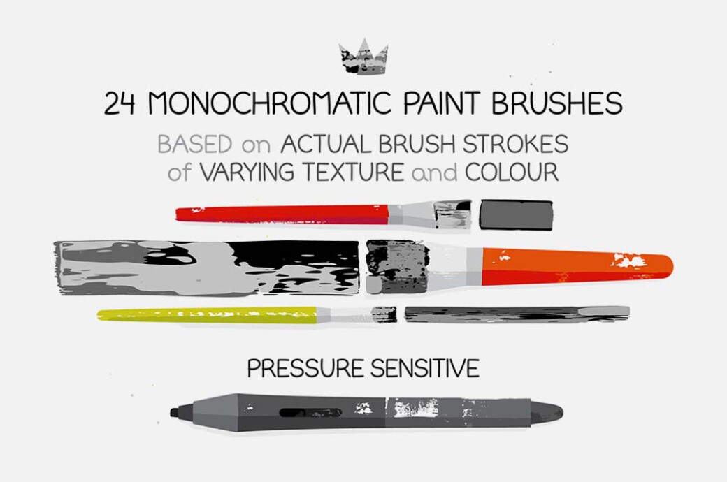 Colorful Paint Illustrator Brushes