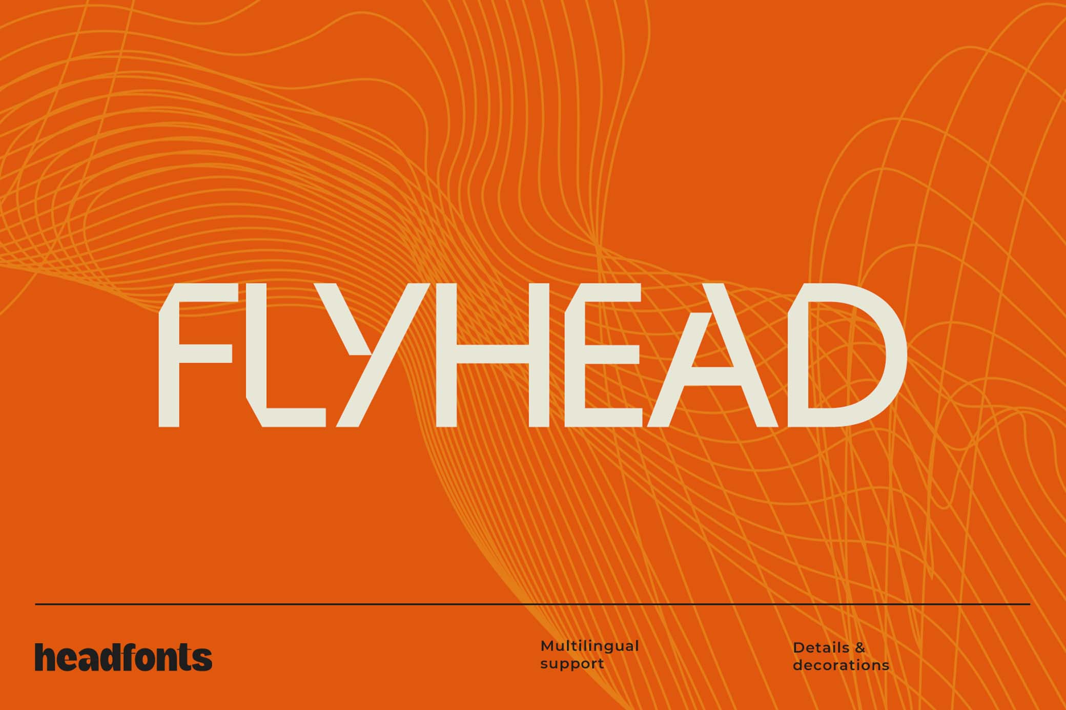 Flyhead Minimalist Tech Font