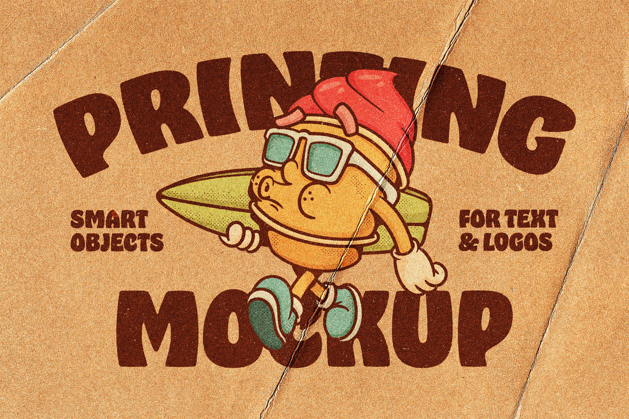 Craft Paper Printing Logo Mockup