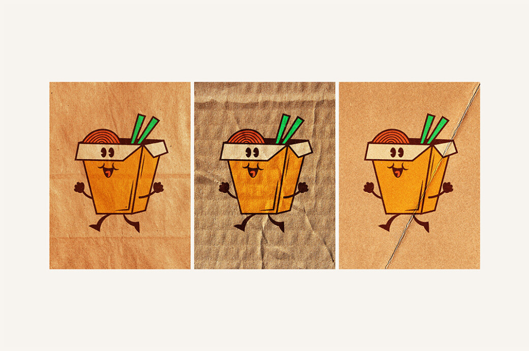 Craft Paper Printing Logo Mockup