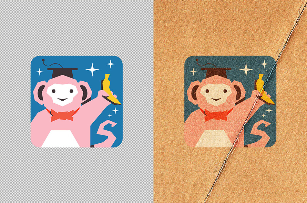 Craft Paper Printing Logo Mockup