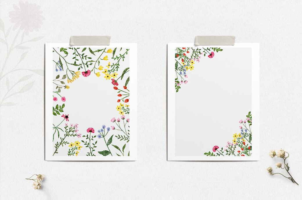 Wildflowers Watercolor Collection