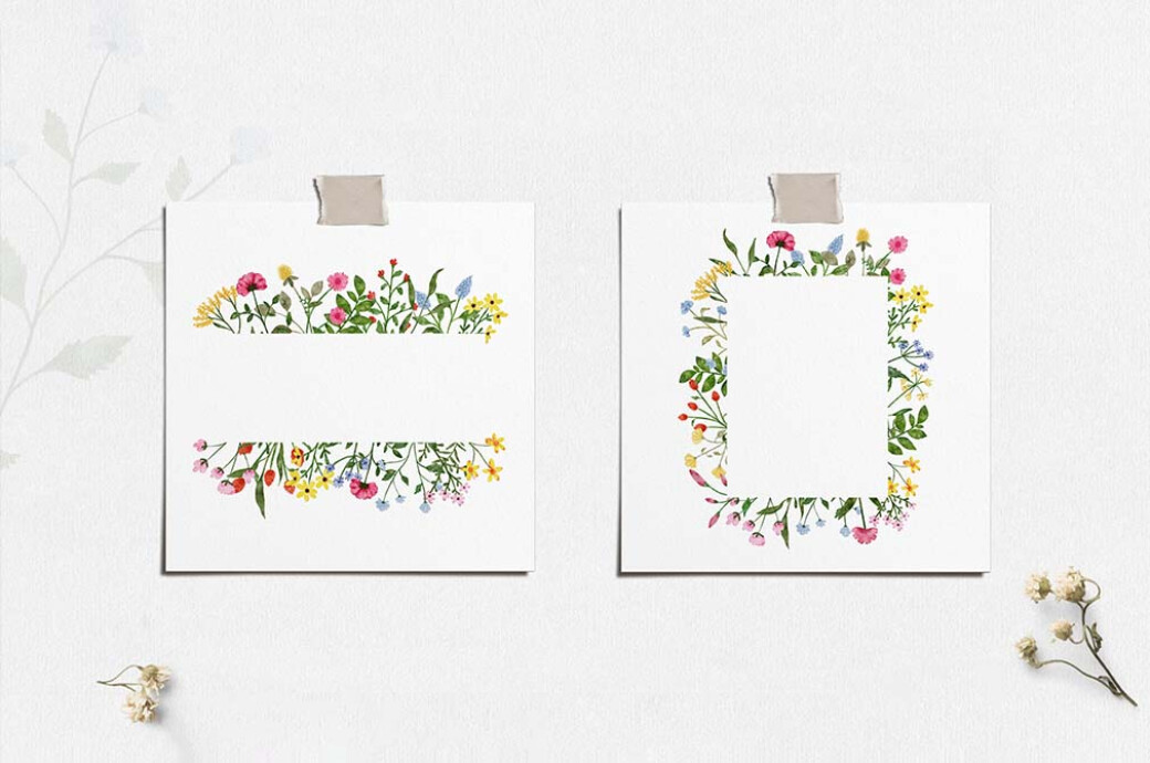 Wildflowers Watercolor Collection