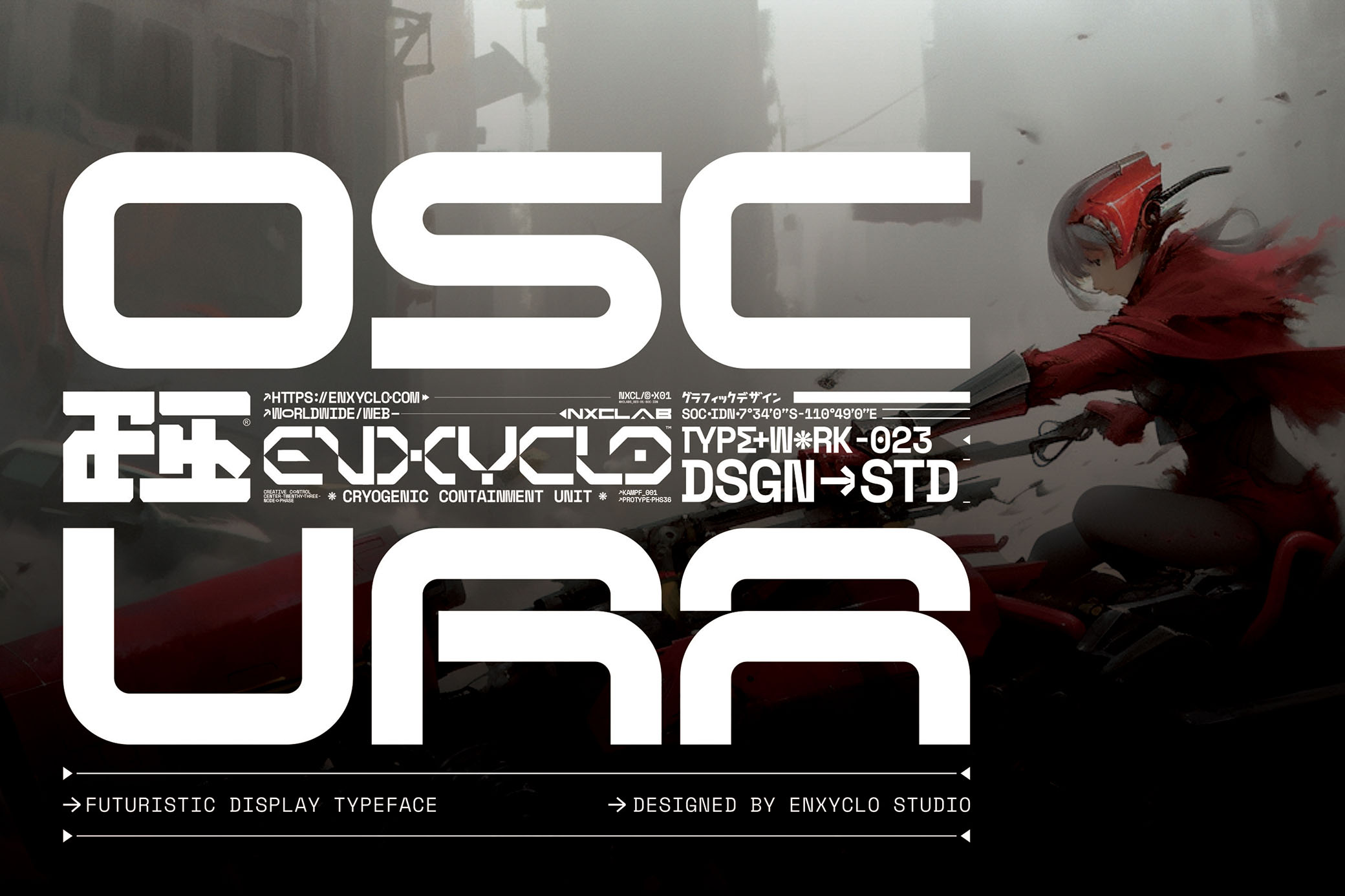 Oscura — Futuristic Techno Cyberpunk Font