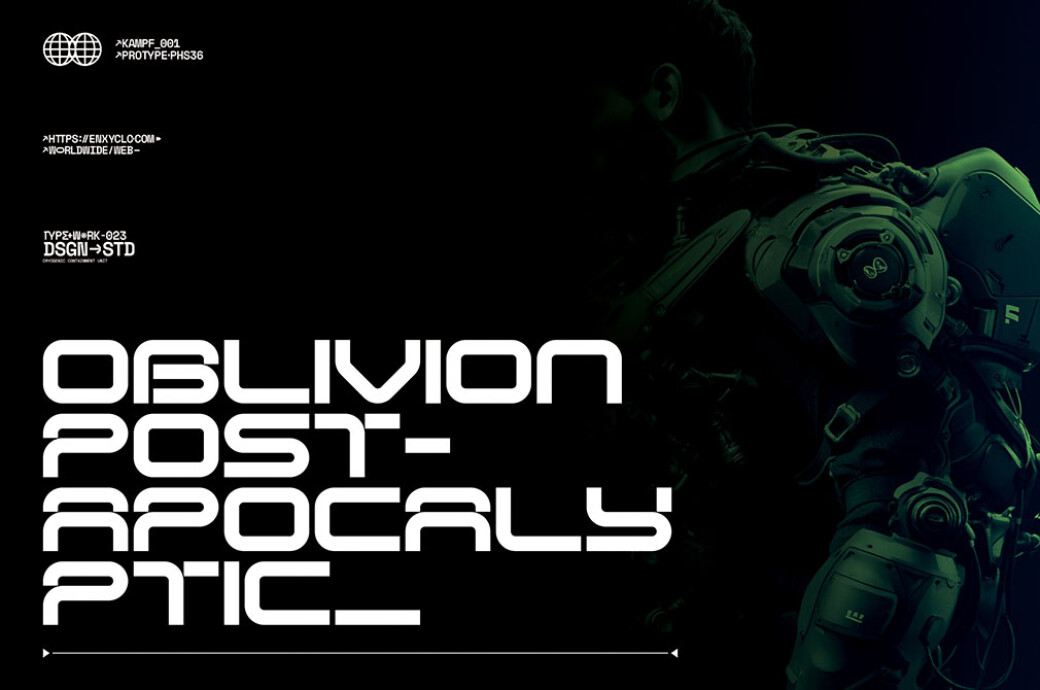 Oscura — Futuristic Techno Cyberpunk Font