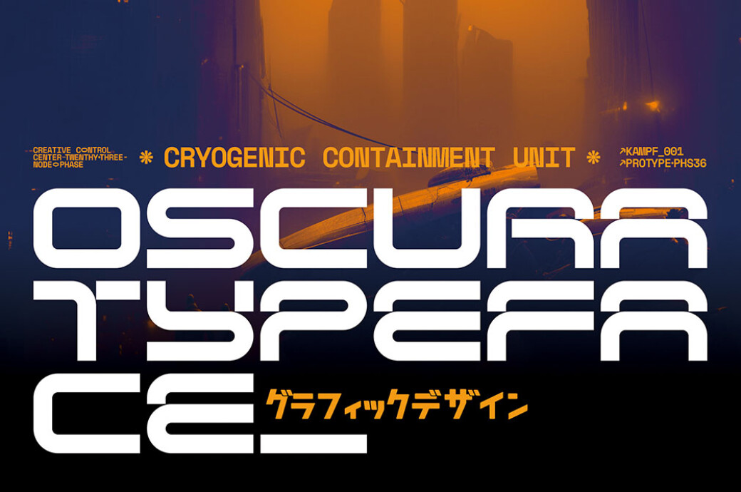 Oscura — Futuristic Techno Cyberpunk Font
