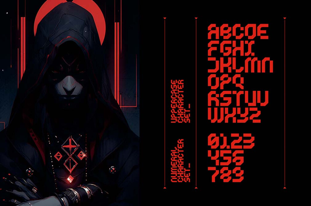 Cyklone — Futuristic Techno Cyberpunk Font