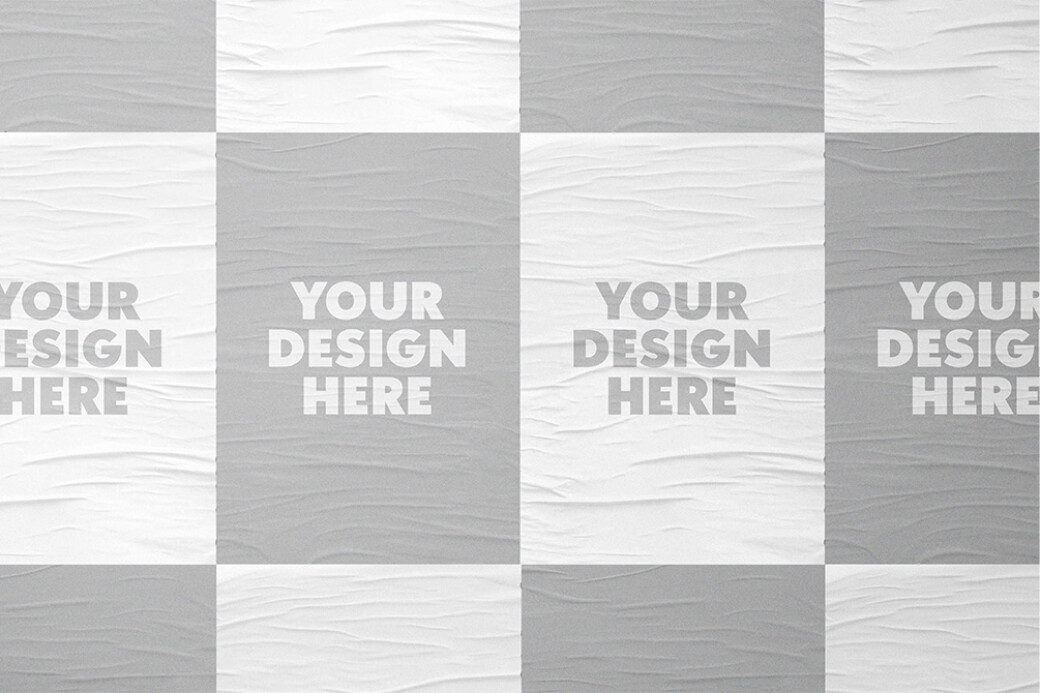 Poster Mockup with Shadow Overlay